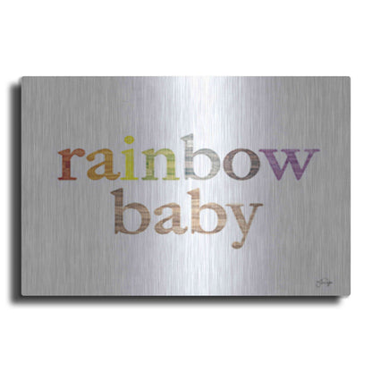 Luxe Metal Art 'Rainbow Baby' by Yass Naffas Designs, Metal Wall Art