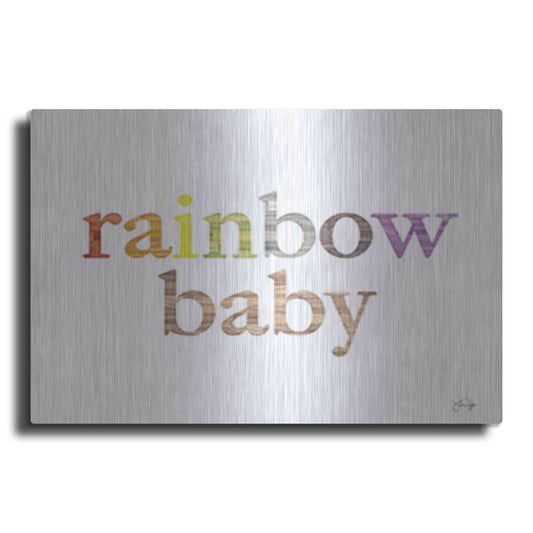 Luxe Metal Art 'Rainbow Baby' by Yass Naffas Designs, Metal Wall Art