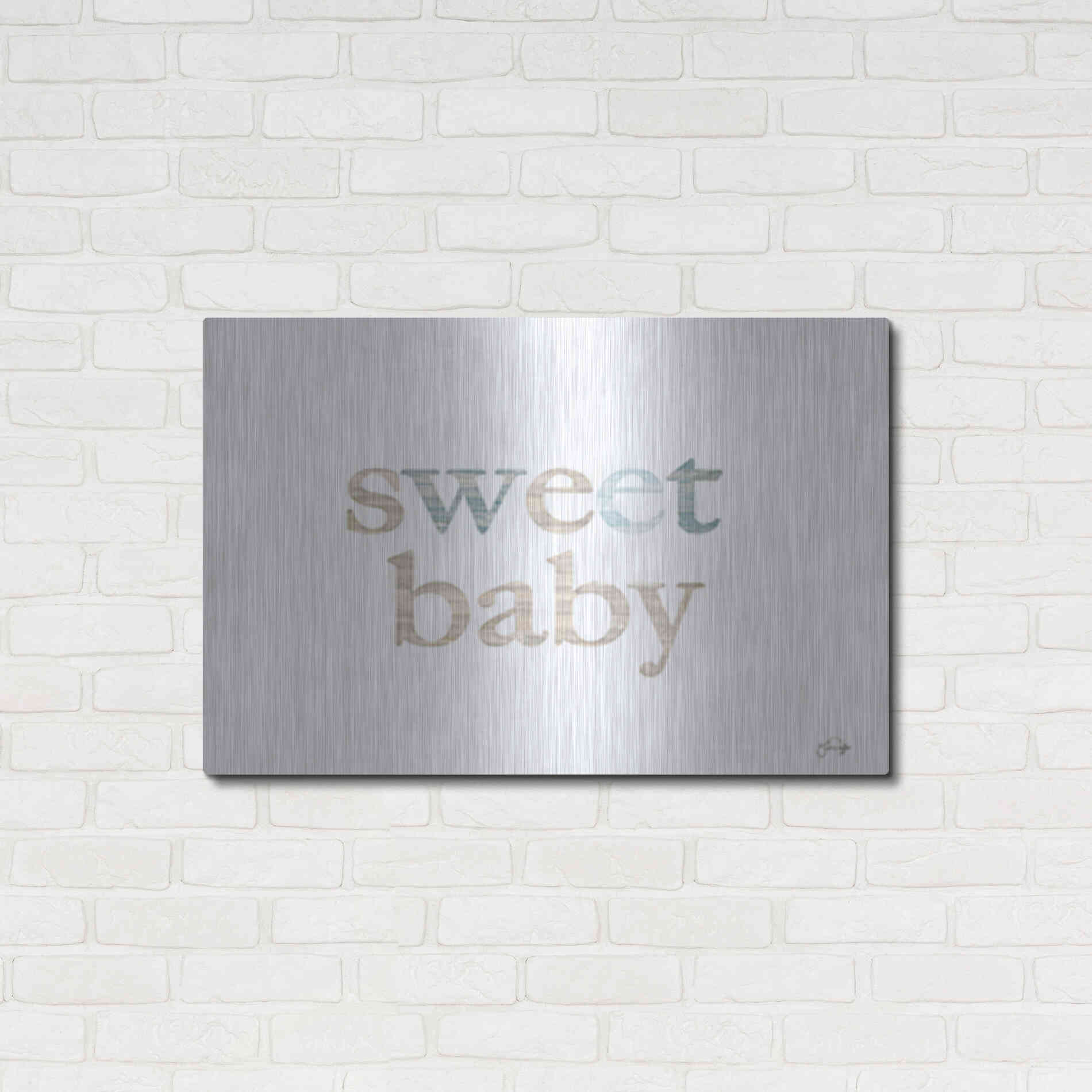 Luxe Metal Art 'Sweet Baby' by Yass Naffas Designs, Metal Wall Art,36x24
