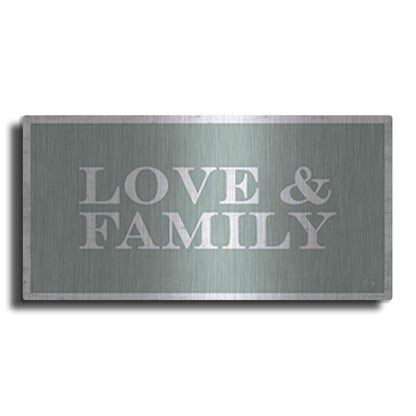 Luxe Metal Art 'Love and Family' by Yass Naffas Designs, Metal Wall Art