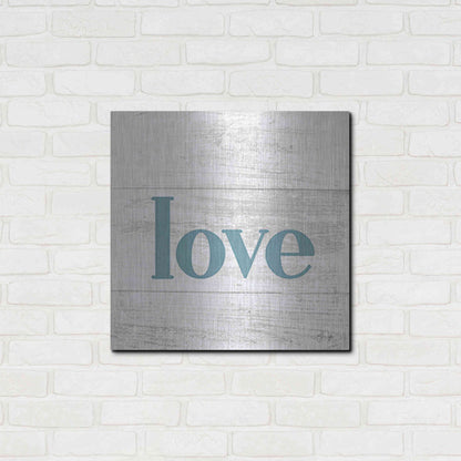 Luxe Metal Art 'Love' by Yass Naffas Designs, Metal Wall Art,24x24