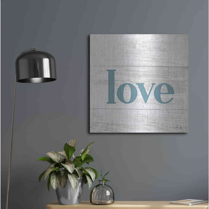 Luxe Metal Art 'Love' by Yass Naffas Designs, Metal Wall Art,24x24
