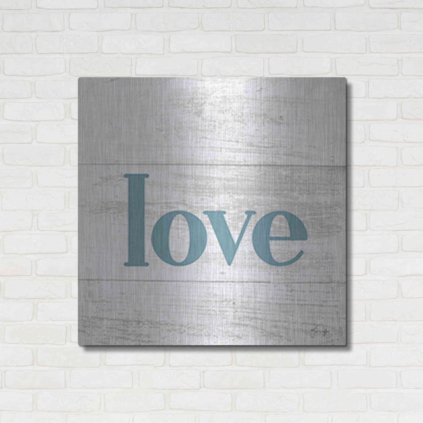 Luxe Metal Art 'Love' by Yass Naffas Designs, Metal Wall Art,36x36