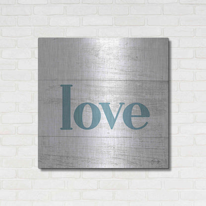 Luxe Metal Art 'Love' by Yass Naffas Designs, Metal Wall Art,36x36