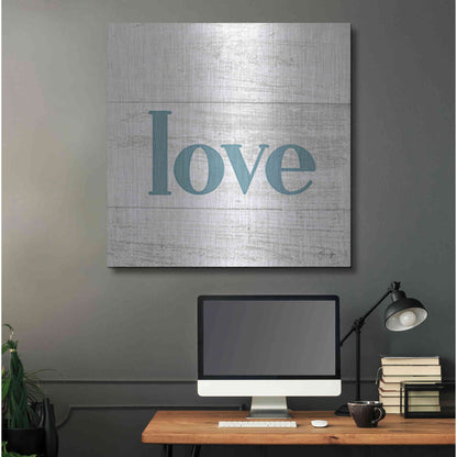 Luxe Metal Art 'Love' by Yass Naffas Designs, Metal Wall Art,36x36