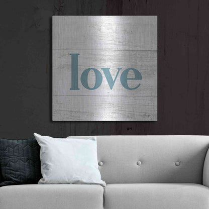 Luxe Metal Art 'Love' by Yass Naffas Designs, Metal Wall Art,36x36