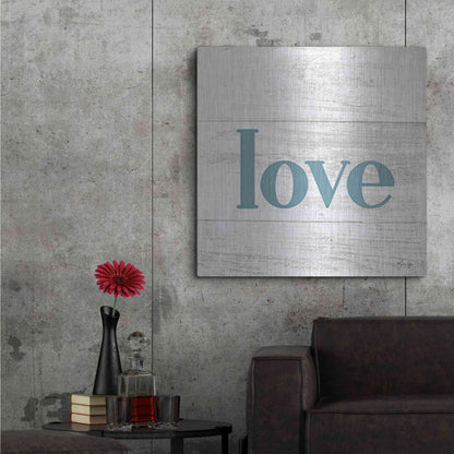 Luxe Metal Art 'Love' by Yass Naffas Designs, Metal Wall Art,36x36
