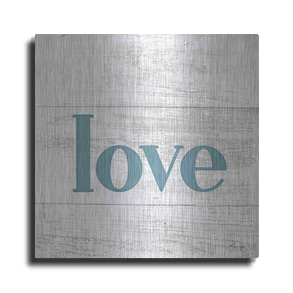 Luxe Metal Art 'Love' by Yass Naffas Designs, Metal Wall Art