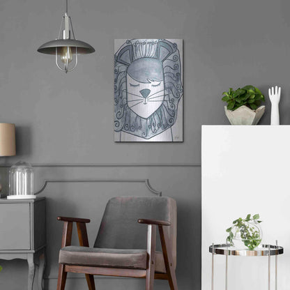 Luxe Metal Art 'Whimsical Baby Lion' by Yass Naffas Designs, Metal Wall Art,16x24