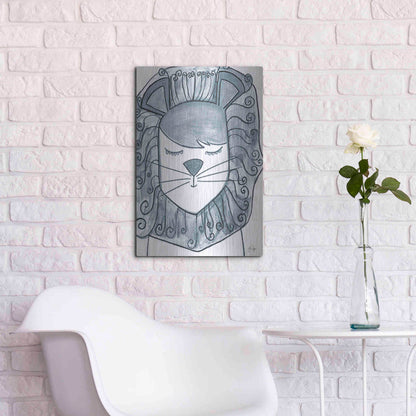 Luxe Metal Art 'Whimsical Baby Lion' by Yass Naffas Designs, Metal Wall Art,16x24
