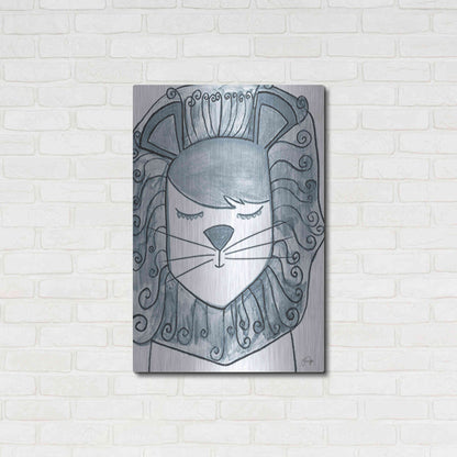 Luxe Metal Art 'Whimsical Baby Lion' by Yass Naffas Designs, Metal Wall Art,24x36