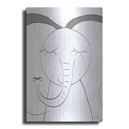 Luxe Metal Art 'Ice Elephant' by Yass Naffas Designs, Metal Wall Art