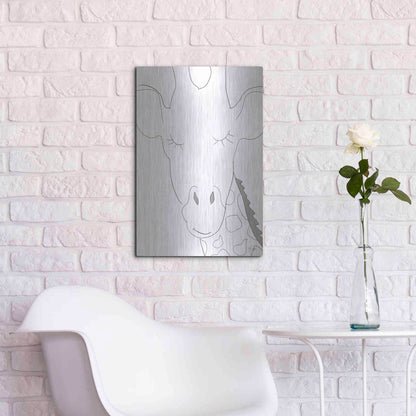 Luxe Metal Art 'Ice Giraffe' by Yass Naffas Designs, Metal Wall Art,16x24