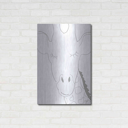 Luxe Metal Art 'Ice Giraffe' by Yass Naffas Designs, Metal Wall Art,24x36