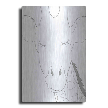 Luxe Metal Art 'Ice Giraffe' by Yass Naffas Designs, Metal Wall Art