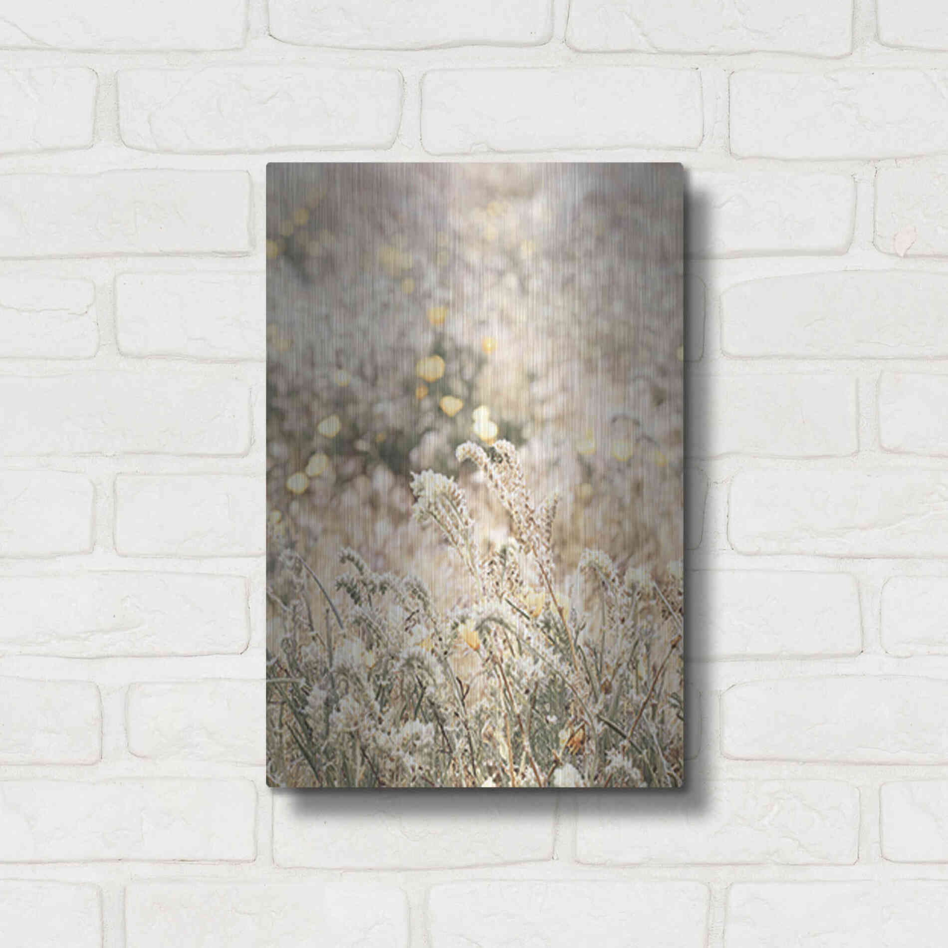 Luxe Metal Art 'Sweet Vintage Field' by Yass Naffas Designs, Metal Wall Art,12x16