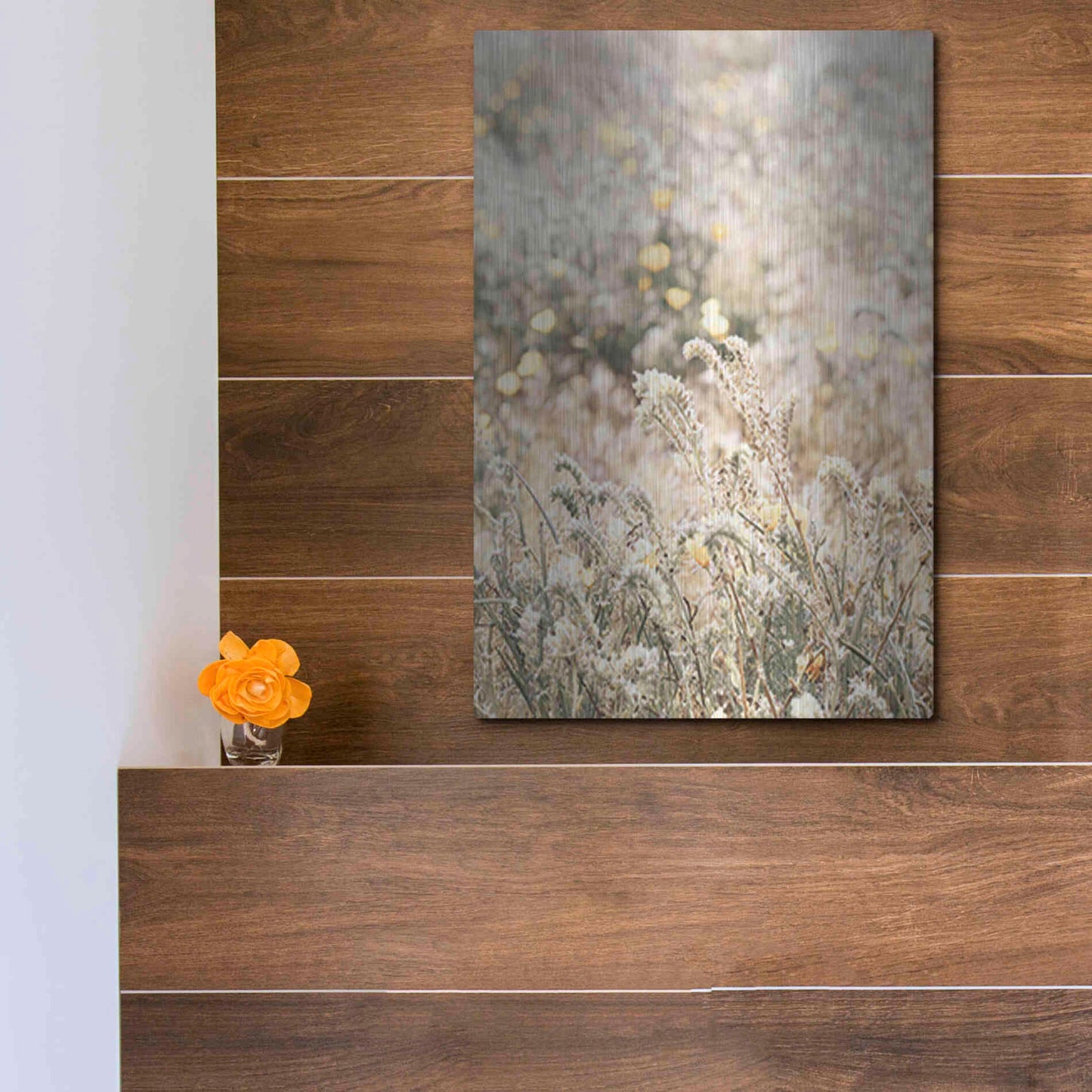 Luxe Metal Art 'Sweet Vintage Field' by Yass Naffas Designs, Metal Wall Art,12x16