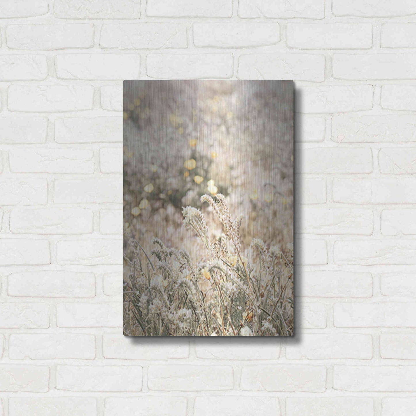 Luxe Metal Art 'Sweet Vintage Field' by Yass Naffas Designs, Metal Wall Art,16x24