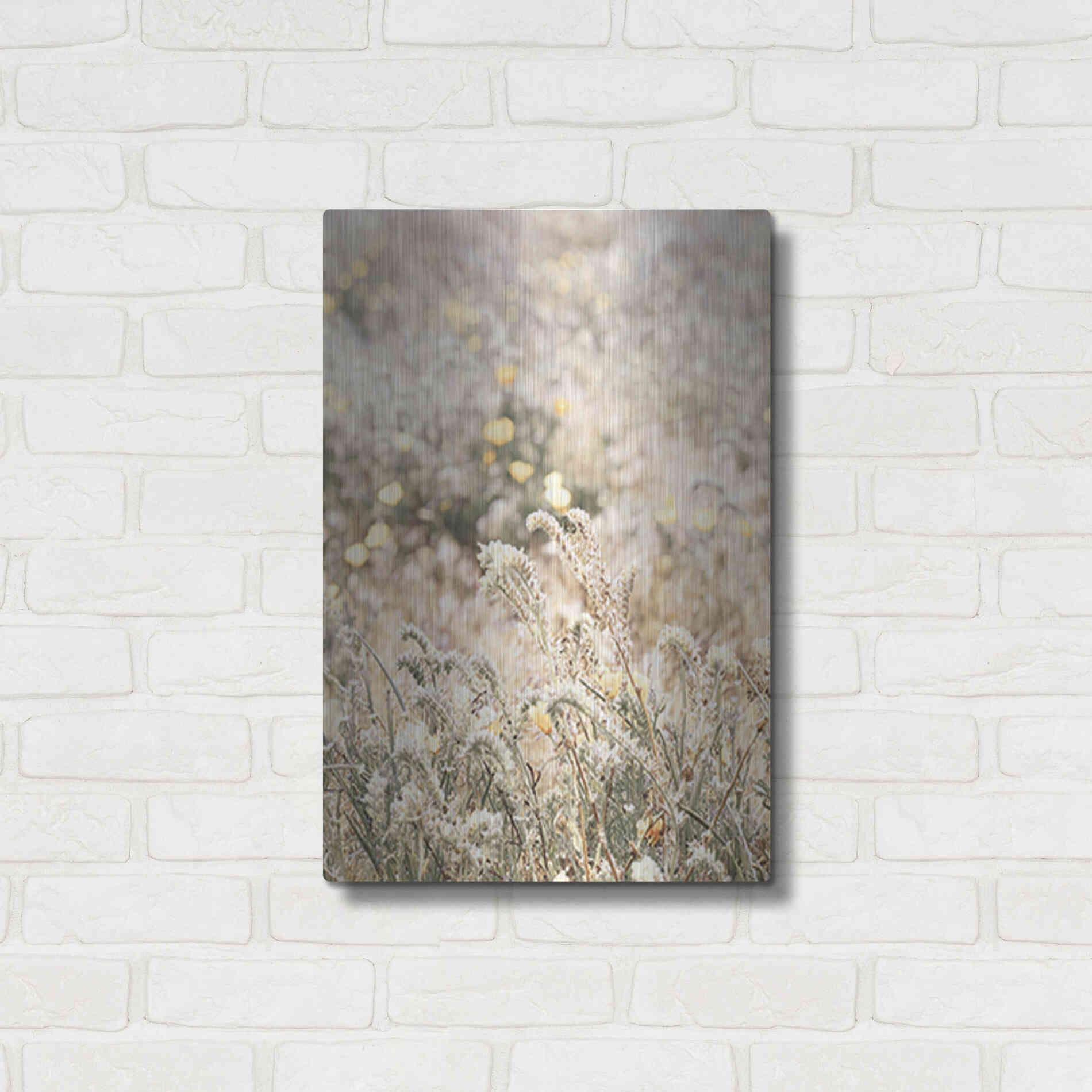 Luxe Metal Art 'Sweet Vintage Field' by Yass Naffas Designs, Metal Wall Art,16x24