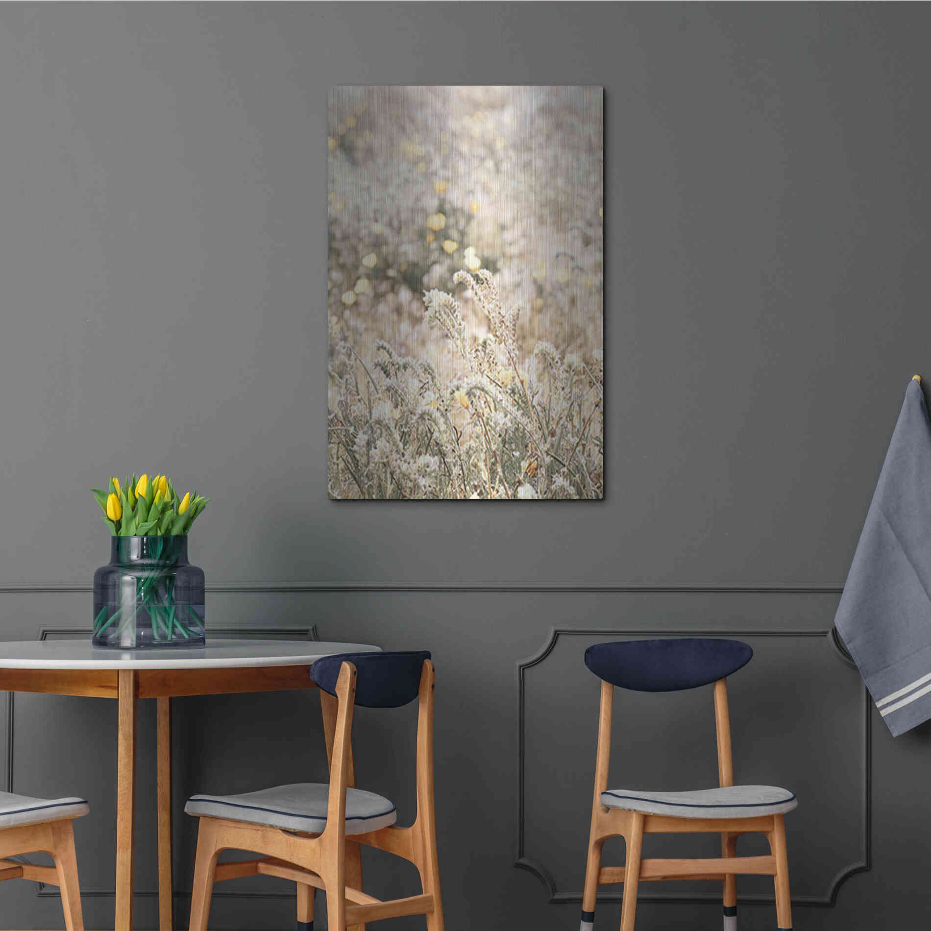 Luxe Metal Art 'Sweet Vintage Field' by Yass Naffas Designs, Metal Wall Art,24x36