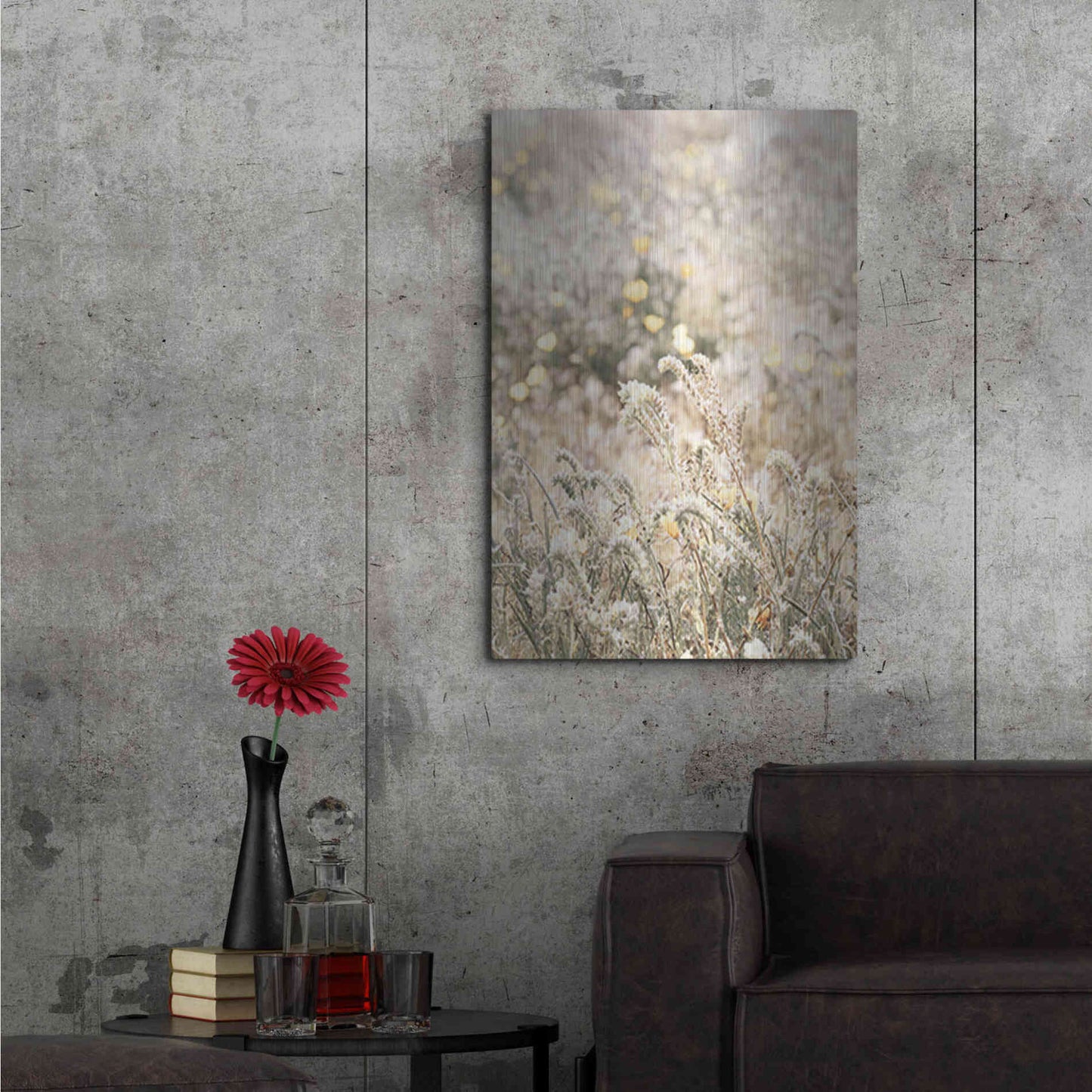 Luxe Metal Art 'Sweet Vintage Field' by Yass Naffas Designs, Metal Wall Art,24x36