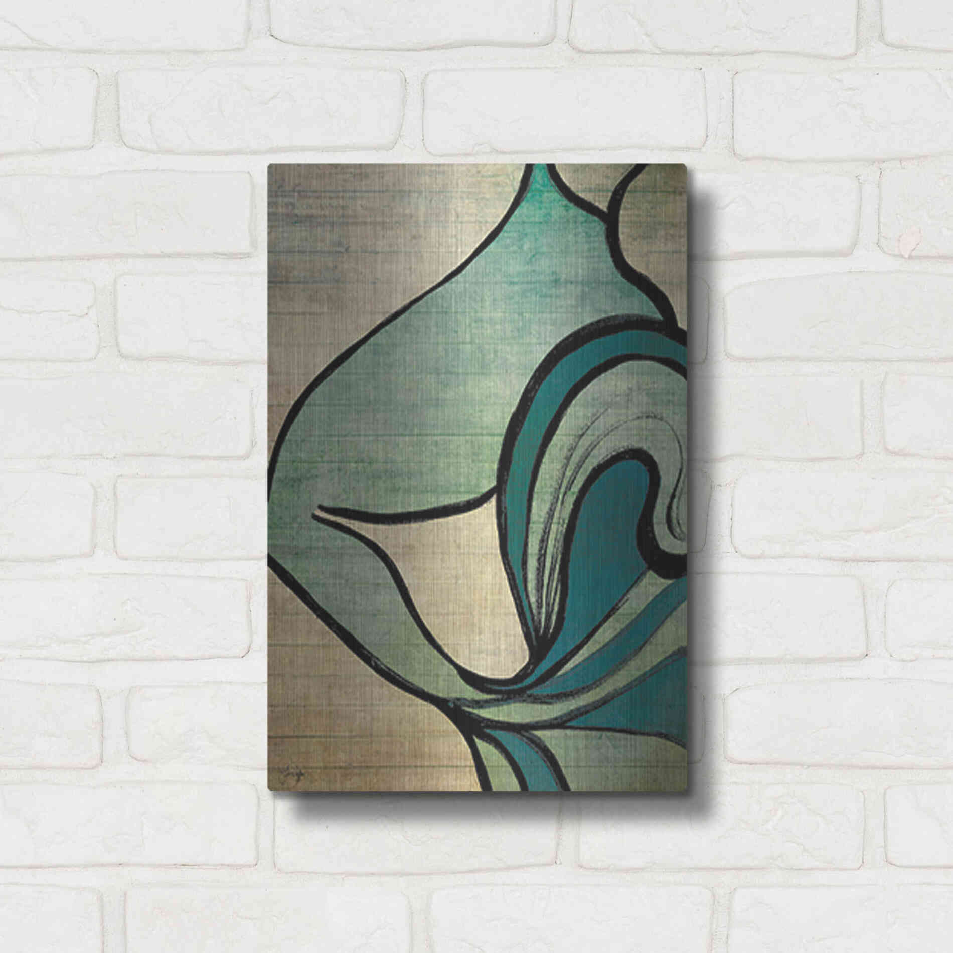 Luxe Metal Art 'Mysterious Movement' by Yass Naffas Designs, Metal Wall Art,12x16