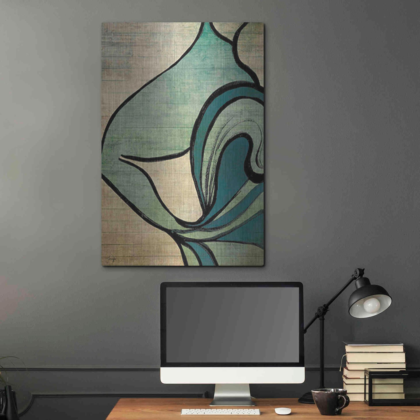 Luxe Metal Art 'Mysterious Movement' by Yass Naffas Designs, Metal Wall Art,24x36