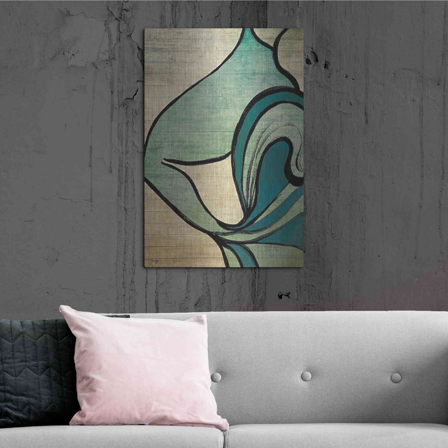 Luxe Metal Art 'Mysterious Movement' by Yass Naffas Designs, Metal Wall Art,24x36