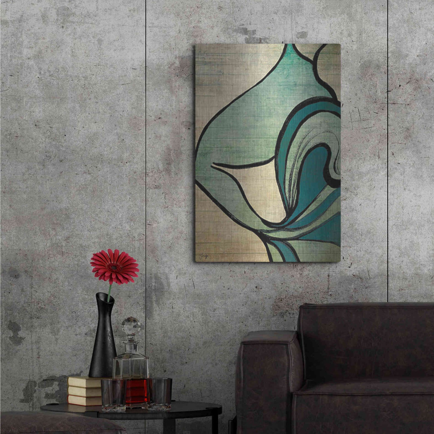Luxe Metal Art 'Mysterious Movement' by Yass Naffas Designs, Metal Wall Art,24x36