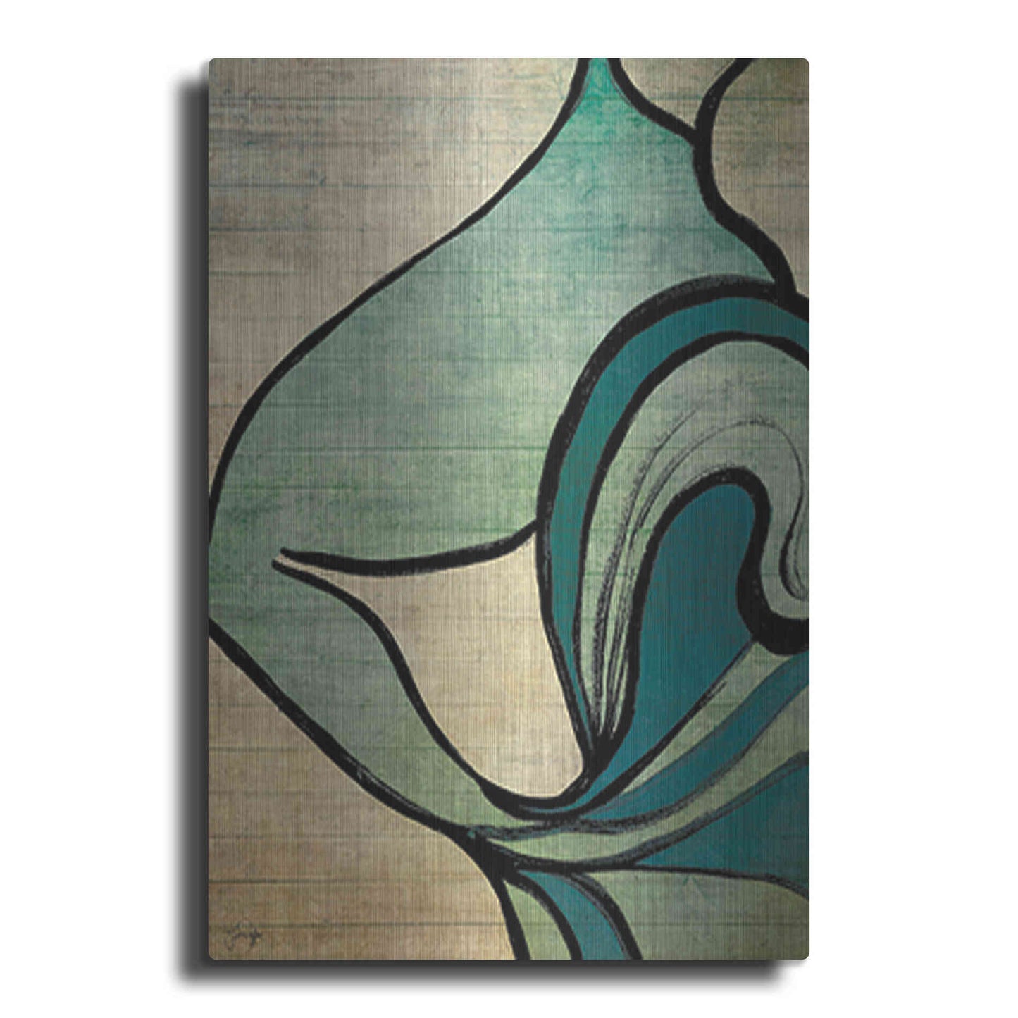 Luxe Metal Art 'Mysterious Movement' by Yass Naffas Designs, Metal Wall Art