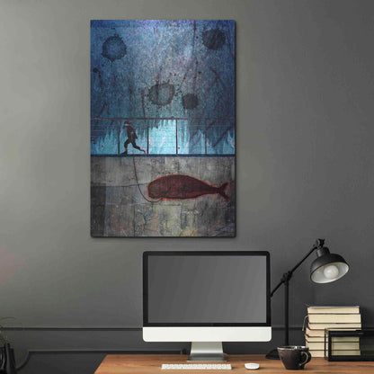 Luxe Metal Art 'Imaginary Friend' by DB Waterman, Metal Wall Art,24x36