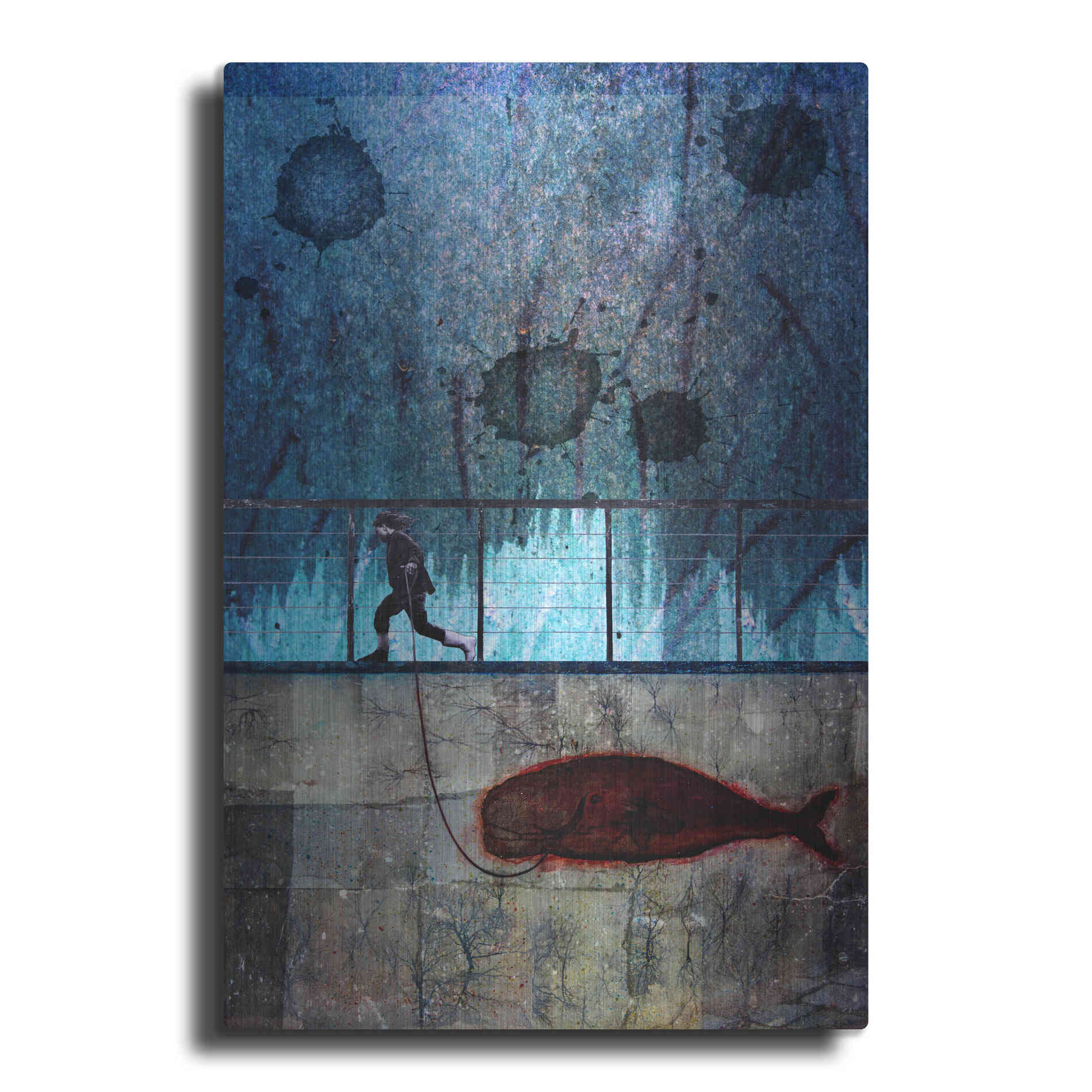 Luxe Metal Art 'Imaginary Friend' by DB Waterman, Metal Wall Art