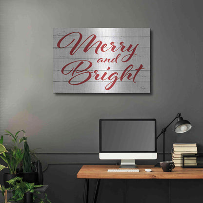 Luxe Metal Art 'Merry and Bright' by Yass Naffas Designs, Metal Wall Art,36x24