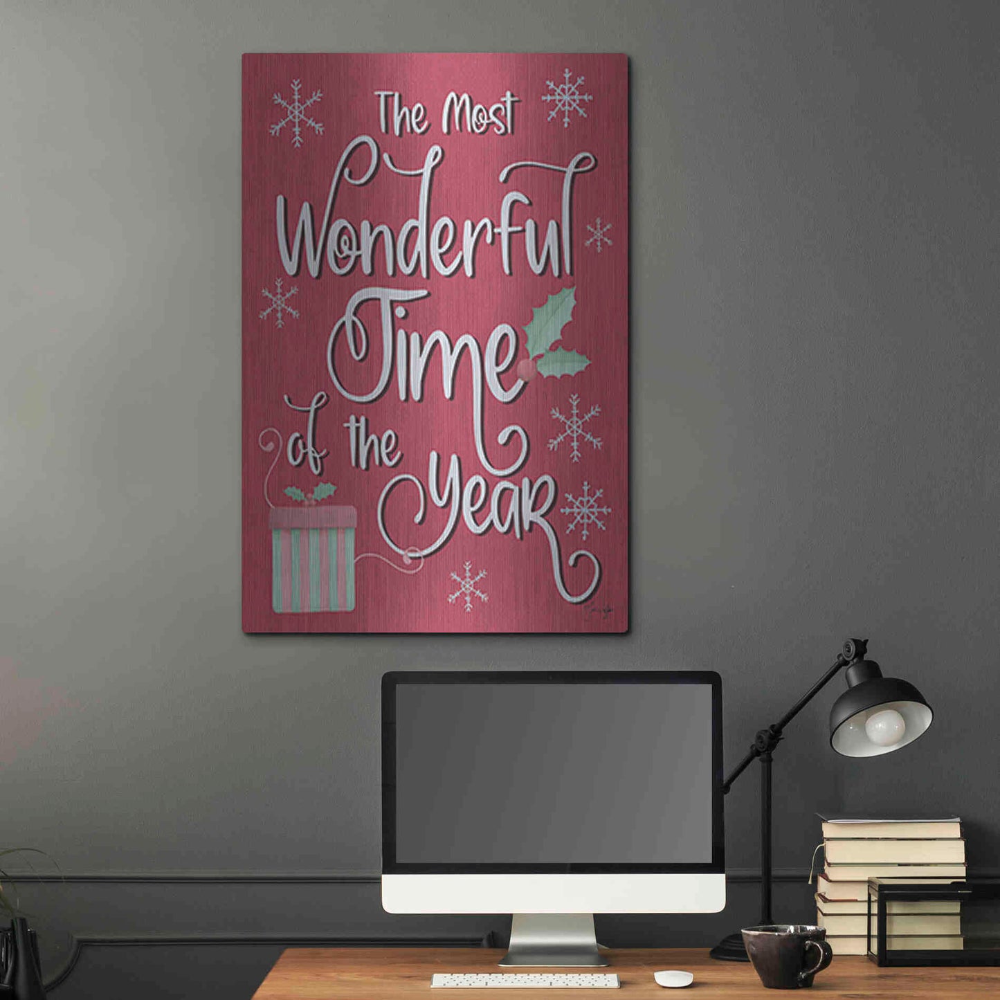 Luxe Metal Art 'The Most Wonderful' by Yass Naffas Designs, Metal Wall Art,24x36