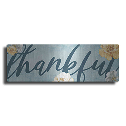 Luxe Metal Art 'Thankful' by Yass Naffas Designs, Metal Wall Art