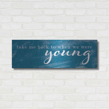 Luxe Metal Art 'When We Were Young' by Yass Naffas Designs, Metal Wall Art,36x12