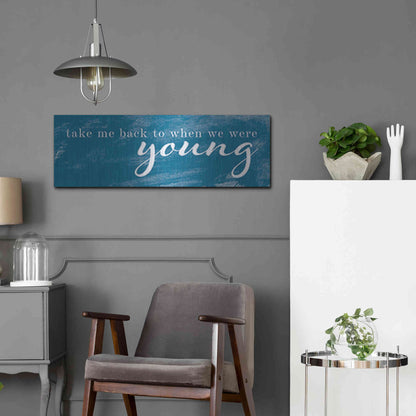 Luxe Metal Art 'When We Were Young' by Yass Naffas Designs, Metal Wall Art,36x12