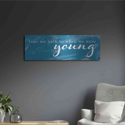 Luxe Metal Art 'When We Were Young' by Yass Naffas Designs, Metal Wall Art,36x12