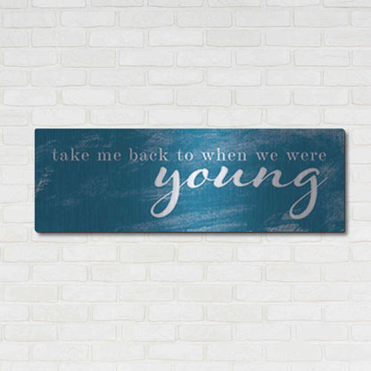 Luxe Metal Art 'When We Were Young' by Yass Naffas Designs, Metal Wall Art,48x16