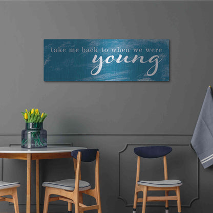 Luxe Metal Art 'When We Were Young' by Yass Naffas Designs, Metal Wall Art,48x16
