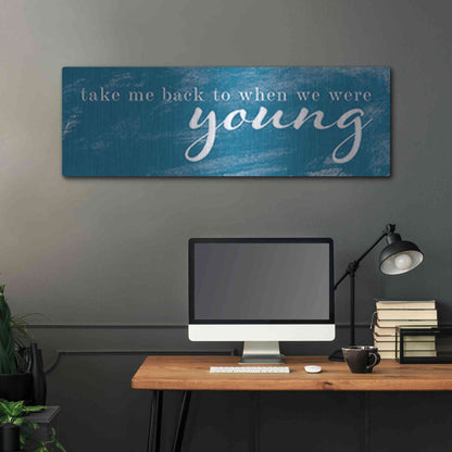 Luxe Metal Art 'When We Were Young' by Yass Naffas Designs, Metal Wall Art,48x16