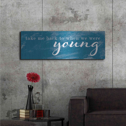 Luxe Metal Art 'When We Were Young' by Yass Naffas Designs, Metal Wall Art,48x16