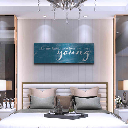 Luxe Metal Art 'When We Were Young' by Yass Naffas Designs, Metal Wall Art,48x16