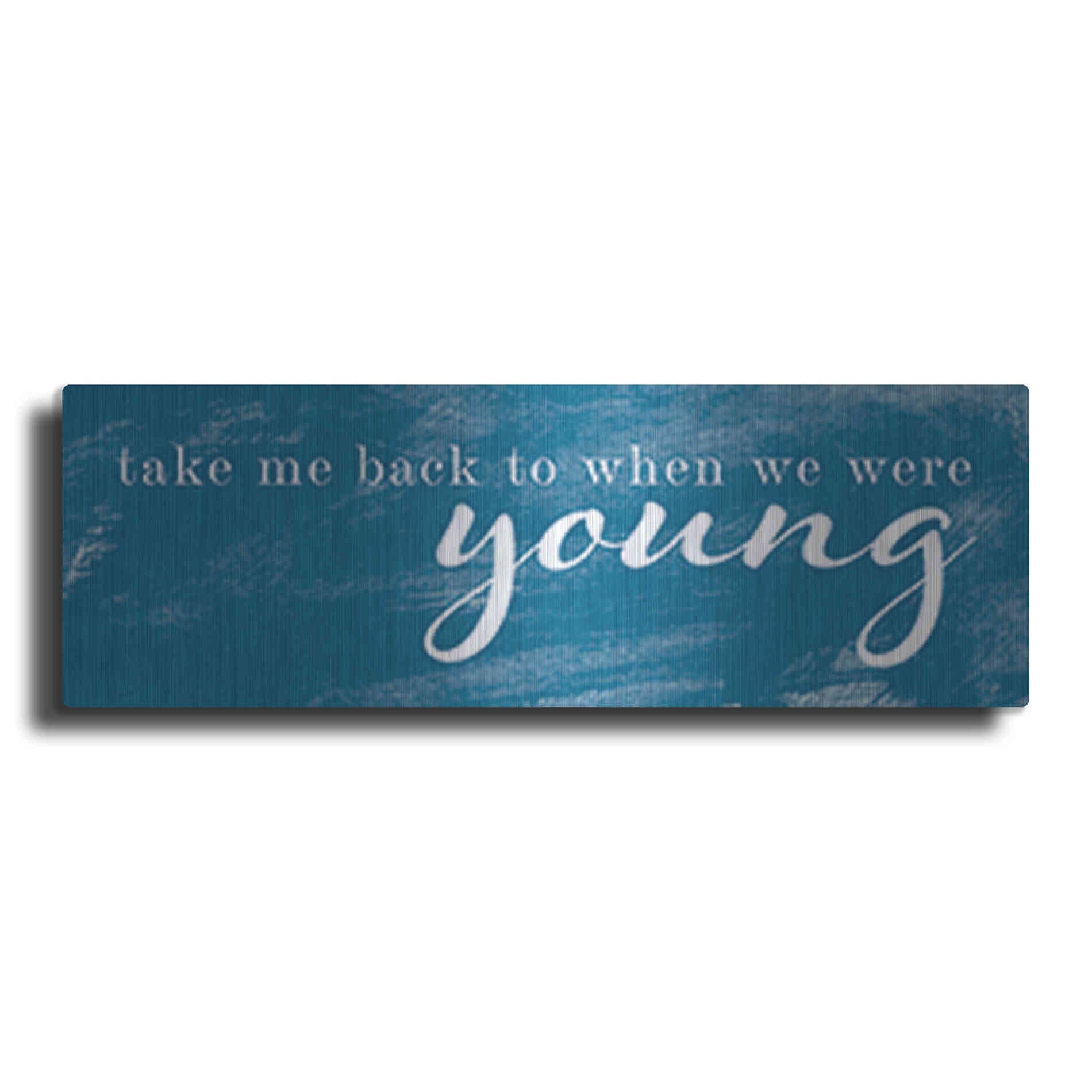 Luxe Metal Art 'When We Were Young' by Yass Naffas Designs, Metal Wall Art