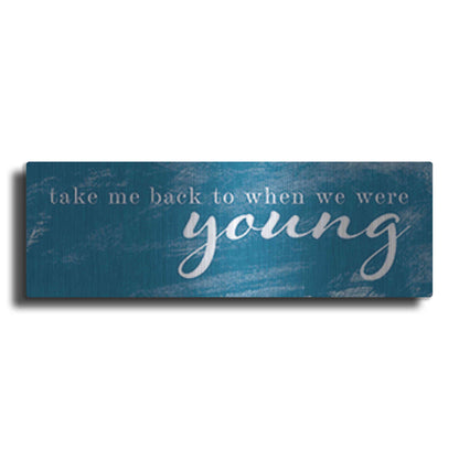 Luxe Metal Art 'When We Were Young' by Yass Naffas Designs, Metal Wall Art