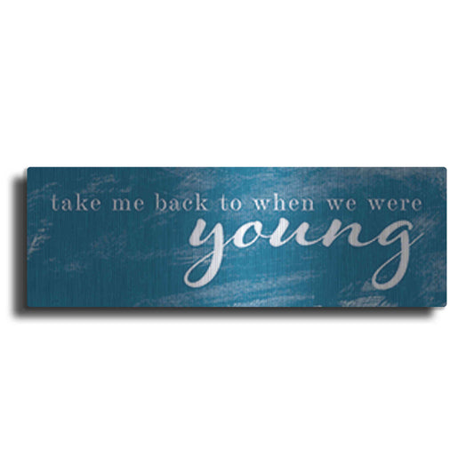 Luxe Metal Art 'When We Were Young' by Yass Naffas Designs, Metal Wall Art