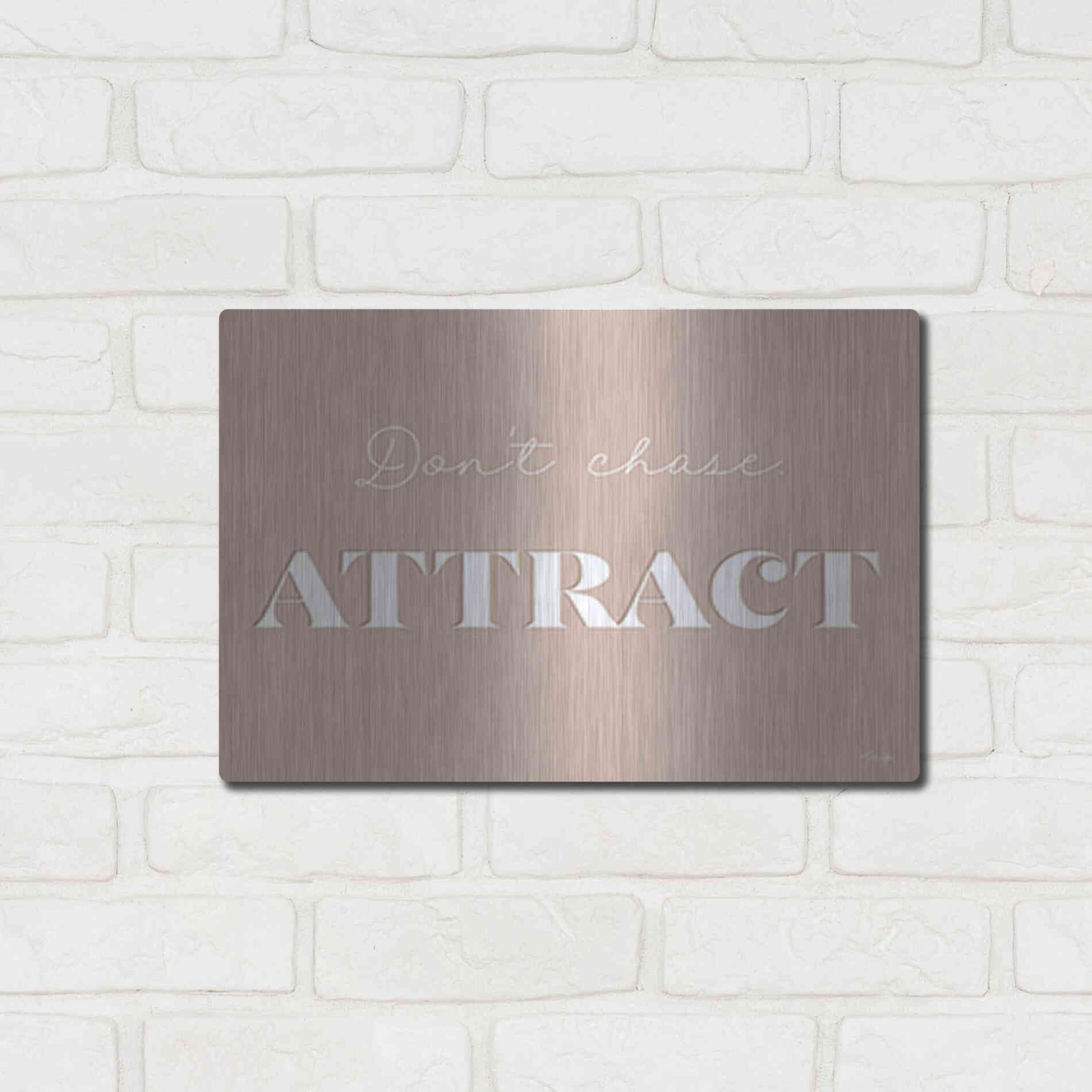 Luxe Metal Art 'Attract' by Yass Naffas Designs, Metal Wall Art,16x12