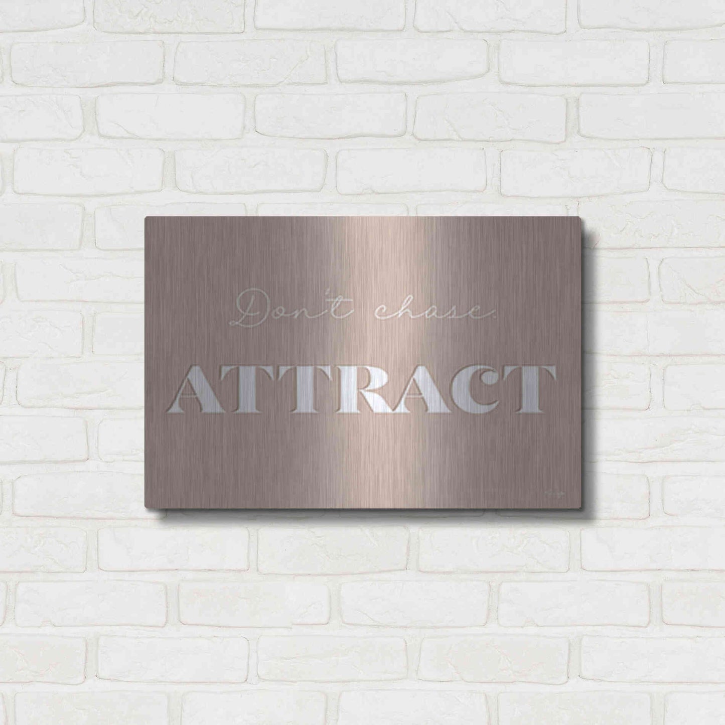 Luxe Metal Art 'Attract' by Yass Naffas Designs, Metal Wall Art,24x16