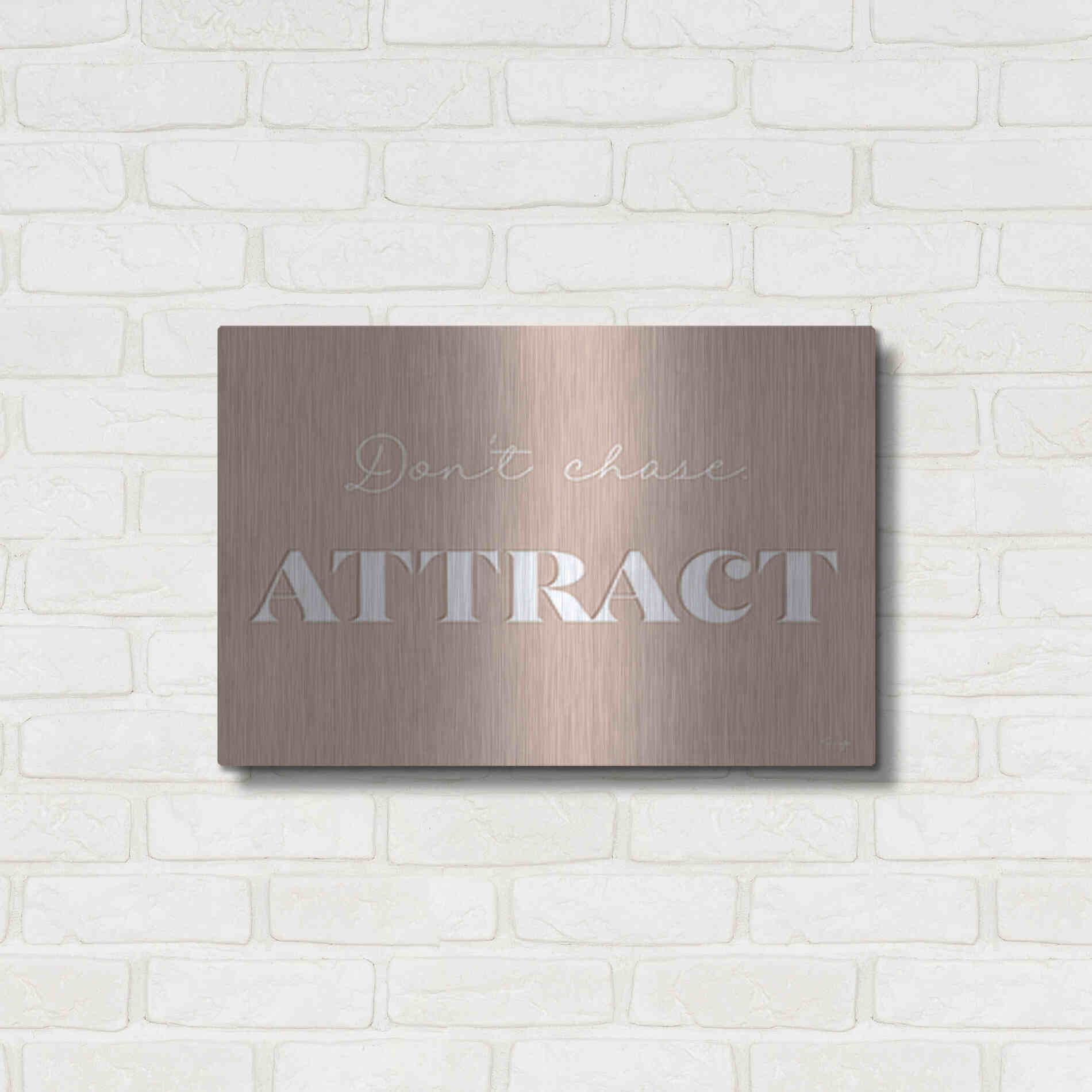 Luxe Metal Art 'Attract' by Yass Naffas Designs, Metal Wall Art,24x16