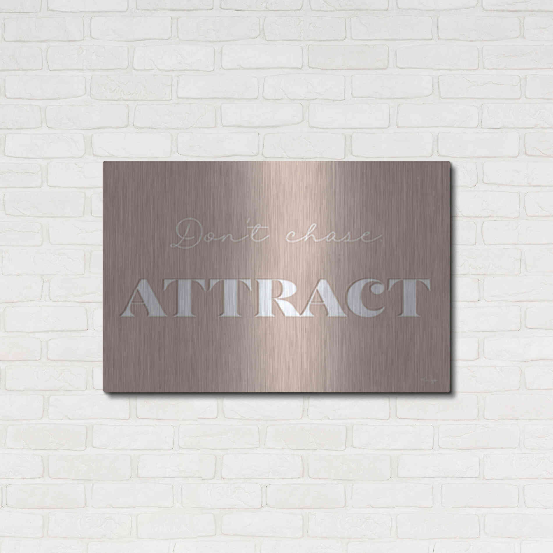 Luxe Metal Art 'Attract' by Yass Naffas Designs, Metal Wall Art,36x24